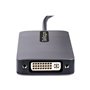 StarTech.com USB C Video Adapter USB C to HDMI DVI VGA Adapter Up to 4K 60Hz Aluminum Multiport Video Display Adapter