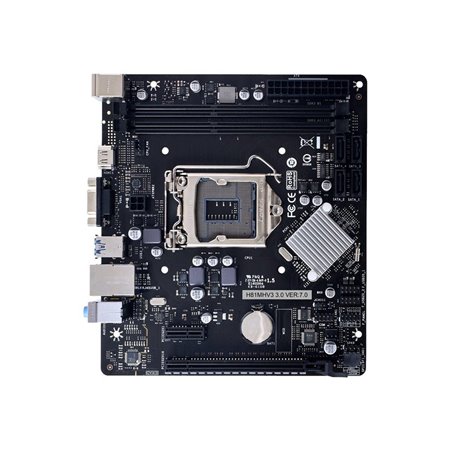 BIOSTAR H81MHV3 3.0 Mainboard - Intel H81 Express - Intel LGA1150 socket - DDR3L (Low Voltage) RAM - Micro-ATX