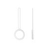 Deltaco Apple AirTag Case Silicone Hanger White
