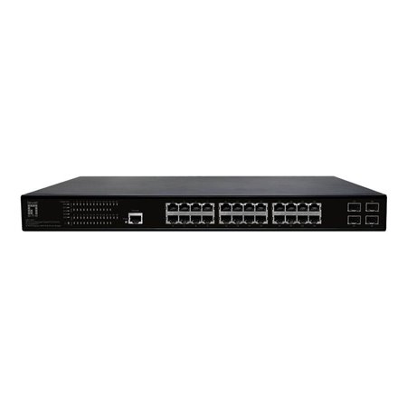 LevelOne GEP-2861 - switch - 24 ports - Managed - rack-mountable