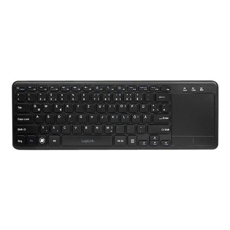 LogiLink Wireless keyboard 2.4 GHz with touchpad - Tastaturen - Schwarz