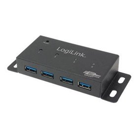 LogiLink USB 3.0 hub 4-Port metal housing USB-Hubs - USB 3.2 - 4