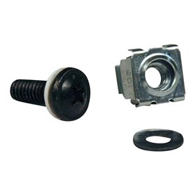 Tripp Lite Rack Enclosure Square Hole Hardware M5 Screws & Washers 50PC - rack screws nuts and washers
