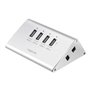 LogiLink USB 2.0 High Speed hub 4-port + 1x Fast Charging port USB-Hubs - 4 - silber