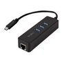 LogiLink USB 3.2 Gen 1 USB-C adapter to 1x RJ45 and 3x USB 3.0 USB-Hubs - 3 - Schwarz