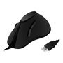 LogiLink Ergonomic vertical mouse USB 100dpi black - Vertical mouse (Schwarz)