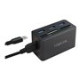 LogiLink USB 3.0 hub with all-in-one card reader black USB-Hubs - 3 - Schwarz