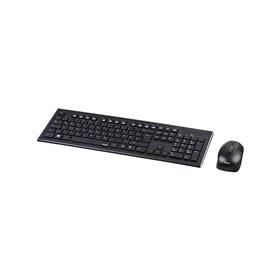Hama "Cortino" Wireless Keyboard/Mouse Set black - Keypad & Maus Set - Deutsch - Schwarz