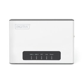 DIGITUS DN-13024 2 Port USB 2.0 Wireless Multi-Functional Network Server 300 Mbps