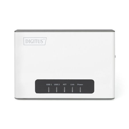 DIGITUS DN-13024 2 Port USB 2.0 Wireless Multi-Functional Network Server 300 Mbps