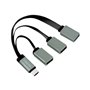 LogiLink USB-C™ Hub 2x USB 2.0 AF + 1x USB 3.0 AF USB-Hubs - 3 - Grau