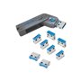 LogiLink USB-A port blocker (1x key and 8x locks)