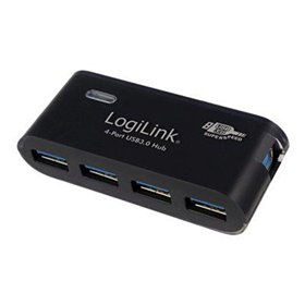 LogiLink USB 3.0 hub 4-port black USB-Hubs - USB 3.2 - 4 - Schwarz