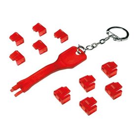 LogiLink RJ45 LAN Port Blocker (1x Key 10x Locks)