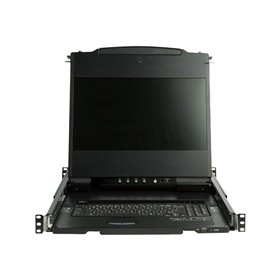 17" StarTech.com 17" Dual Rail Rackmount KVM Console with 1080p - DVI & VGA - KVM console - Full HD (1080p) - 17.3"
