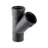 Geberit silent branch pipe 45 ° 110 / 50mm mf black pp