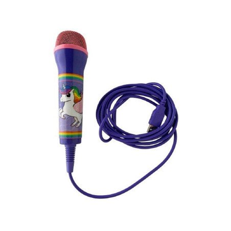 iMP TECH Unicorn Rainbow Microphone - 3M Cable - Wired Microphone - Sony PlayStation 4