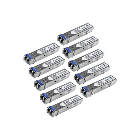 StarTech.com GLCLHSMD10ST Gigabit Fiber SFP Transceiver Module (10-Pack)