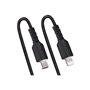 StarTech.com USB C to Lightning Cable 1m (3ft) MFi Certified Coiled iPhone Charger Cable Black