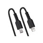 StarTech.com USB C to Lightning Cable 1m (3ft) MFi Certified Coiled iPhone Charger Cable Black