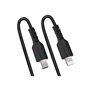 StarTech.com USB C to Lightning Cable 50cm/20in MFi Certified Coiled iPhone Charger Cable Black