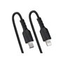 StarTech.com USB C to Lightning Cable 50cm/20in MFi Certified Coiled iPhone Charger Cable Black