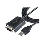 StarTech.com 3ft (1m) USB to Serial Cable with COM Port Retention DB9 Male RS232 to USB Converter