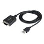 StarTech.com 3ft (1m) USB to Serial Cable with COM Port Retention DB9 Male RS232 to USB Converter