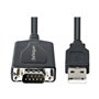 StarTech.com 3ft (1m) USB to Serial Cable with COM Port Retention DB9 Male RS232 to USB Converter