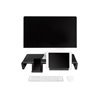 LogiLink Ergonomic tabletop monitor riser 420–520 mm long 25 kg