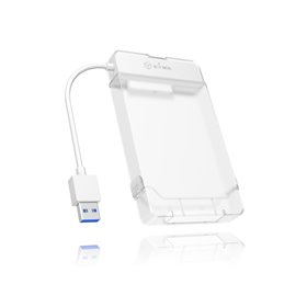 ICY BOX Adapter for 1x HDD/SSD with USB 3.0 Type-A interface and plastic enclosure