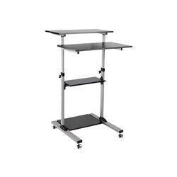 LogiLink Sit-stand workstation height adjustable mobile 60 kg max. 60 kg