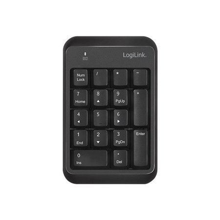 LogiLink Wireless keypad Bluetooth V5.1 black - Numpad - Schwarz