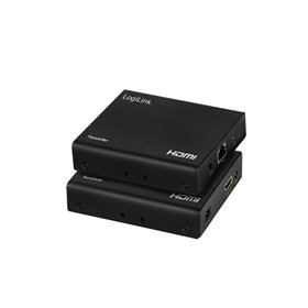 LogiLink HDMI extender/splitter set over IP 70 m 1x2-Port.4K/60 Hz.HDR.IR.POC