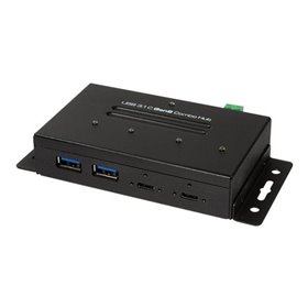 LogiLink USB 3.2 Gen 2 4-port combo hub industrial level USB-Hubs - 4 - Schwarz