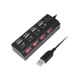 LogiLink USB 2.0 HUB 4-port with ON/OFF switch USB-Hubs - 4