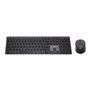 Gembird Backlight Pro Business Slim wireless desktop set - keyboard and mouse set - QWERTY - US - black - Tastatur & Maus Set - 