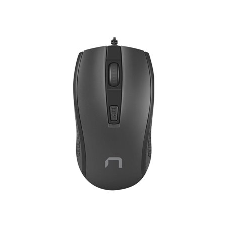 Natec Hoopoe 2 - mouse - USB 2.0 - black - Maus (Schwarz)