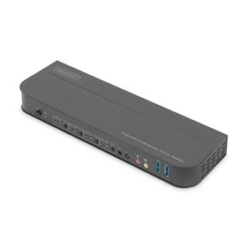 DIGITUS DS-12890 / KVM Switch 4-Port 4K60Hz 4 x DP in 1 x DP/HDMI out