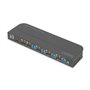DIGITUS DS-12890 / KVM Switch 4-Port 4K60Hz 4 x DP in 1 x DP/HDMI out