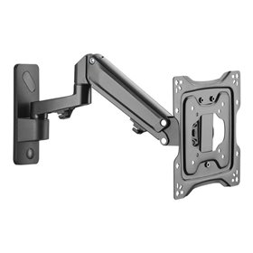 DIGITUS - mounting kit - for LCD display/ curved LCD display - gas spring swivel arm - matte black 23 kg 17"-43" 100 x 100 mm