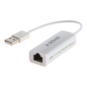 Savio CL-24 - network adapter - USB 2.0 - 10/100 Ethernet x 1
