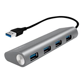 LogiLink USB 3.0 4-Port Hub USB-Hubs - USB 3.2 - 4 - Grau