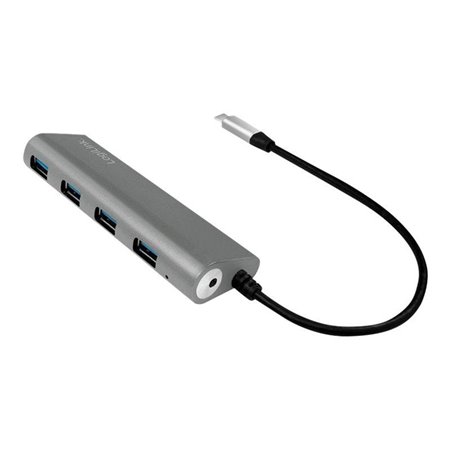 LogiLink USB-C 3.1 hub 4 port USB-Hubs - USB 3.2 - 4 - Grau