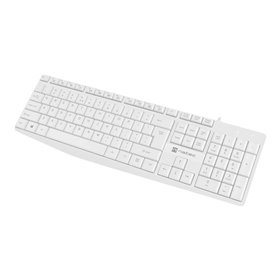 Natec Nautilus - keyboard - QWERTY - US - white - Tastaturen - Englisch - US - Weiss