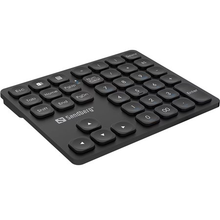 Sandberg Wireless Numeric Keypad Pro - Numpad - Schwarz