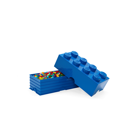 LEGO Aufbewahrungsstein, 8 Noppen, blau