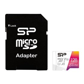 Silicon Power Elite - flash memory card - 128 GB - microSDXC UHS-I