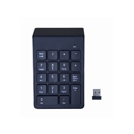 Gembird Numeric keypad - wireless - Numpad - Schwarz