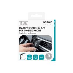 Deltaco ARM-C104 - car holder for mobile phone - magnetic angled slim